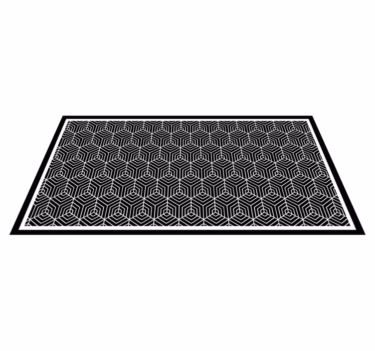Minimalistisk mosaik vinyl tæppe - TenStickers