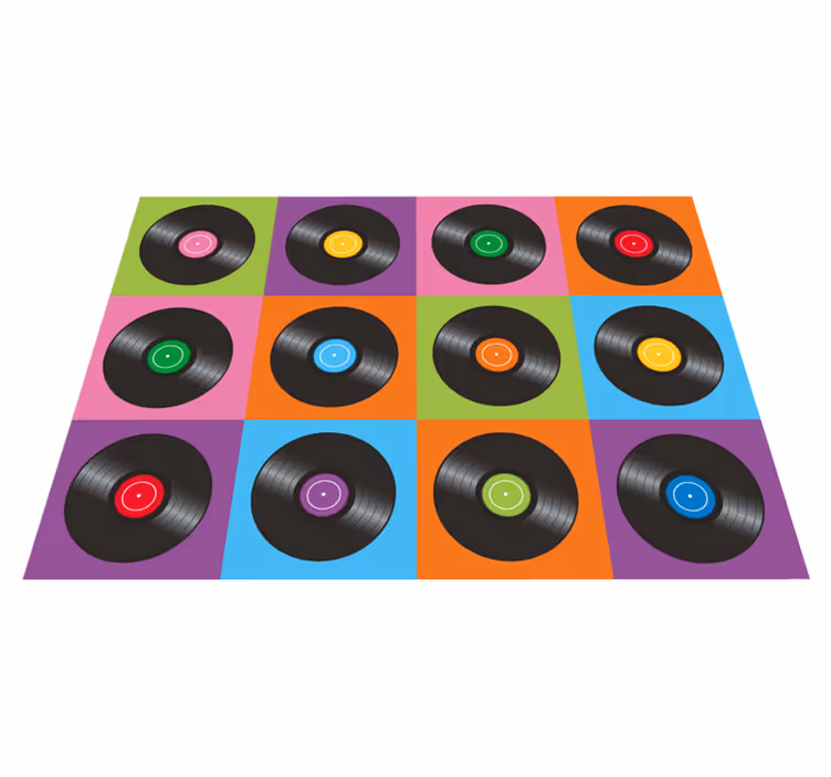 Køkken vinyl disk plader vinyl tæppe - TenStickers