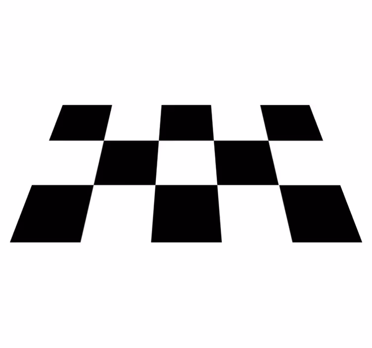 Sorte og hvide firkanter køkkenfliser - TenStickers
