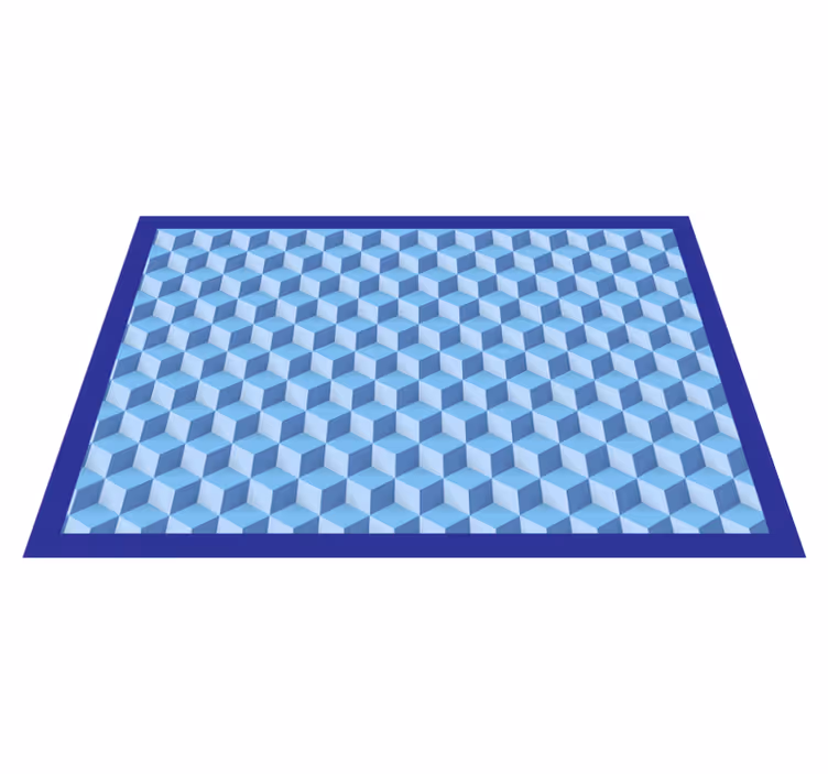 3d terninger køkken gulvfliser - TenStickers