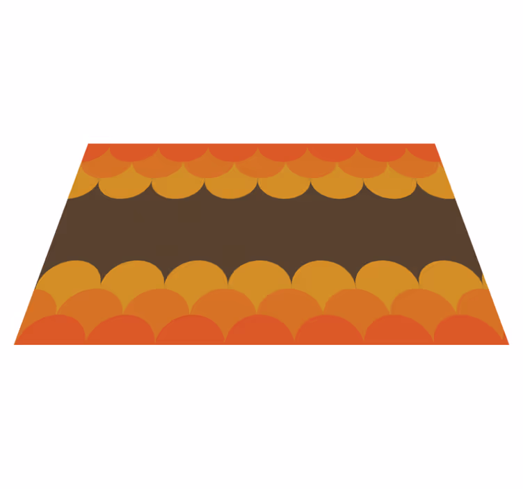 70'ers pop vintage kammusling retro vintage tæppe - TenStickers