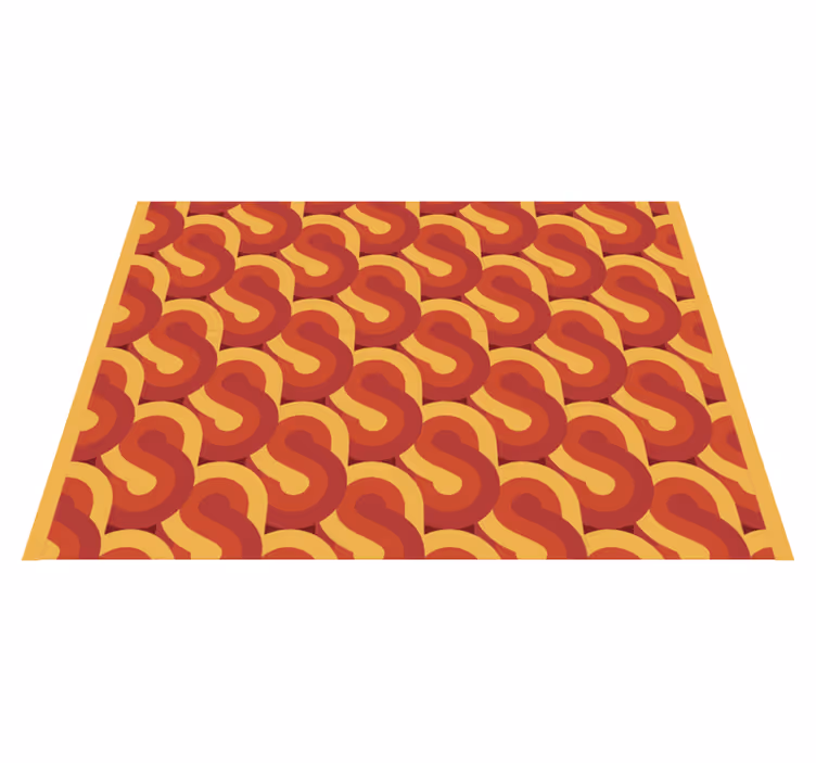 70s pop pinbeam vintage tæppe - TenStickers