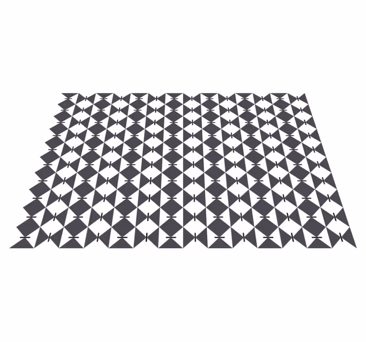 Moderne diamantmønster geometriske vinyl tæppe - TenStickers