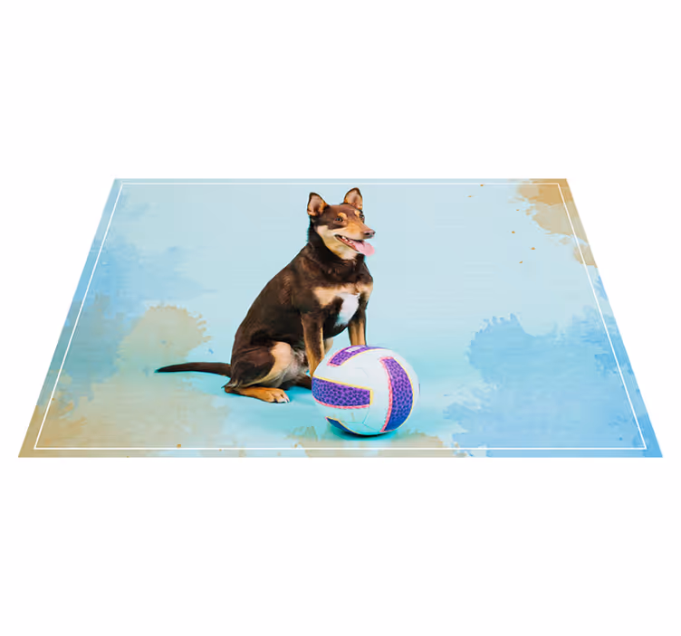 Hundevolleyball dyre tæppe - TenStickers