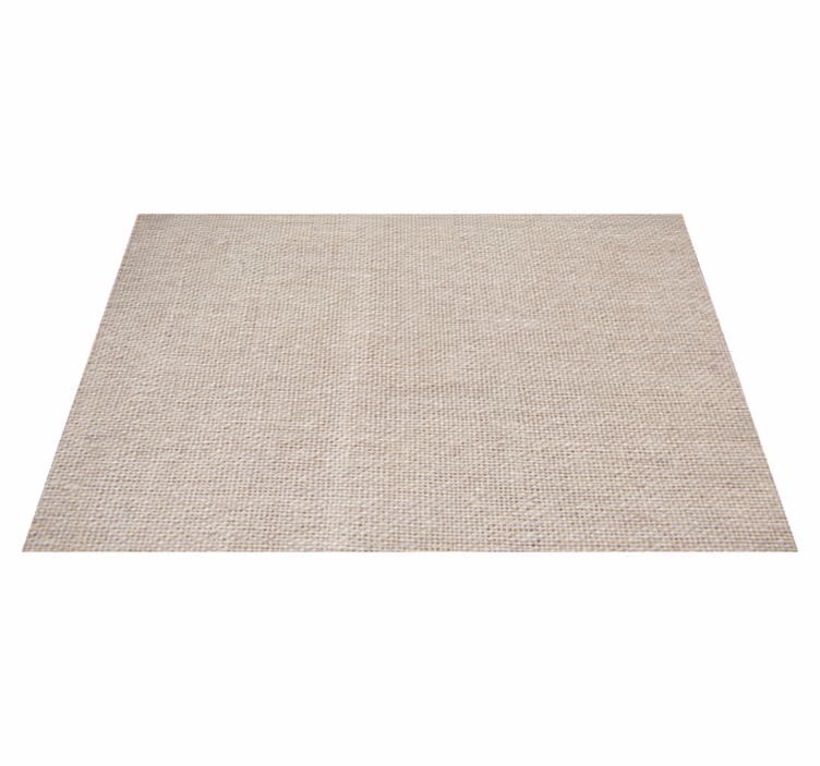 Naturligt beige bomuldsstruktur nordisk vinyltæppe - TenStickers
