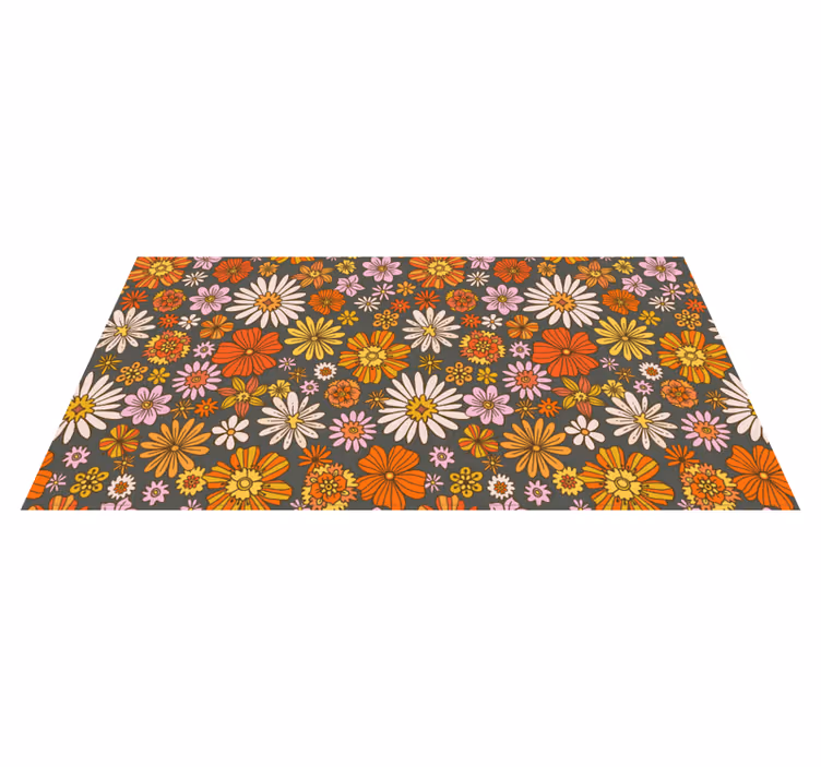 Animeret sæt Blomster og planter vinyltæppe - TenStickers