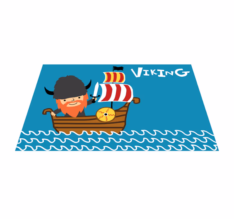 Vikingeeventyr vinyl tæppe - TenStickers