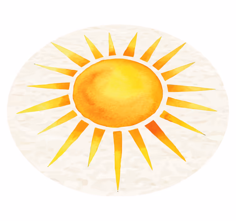 Solrig udbrud natur vinyl tæppe - TenStickers