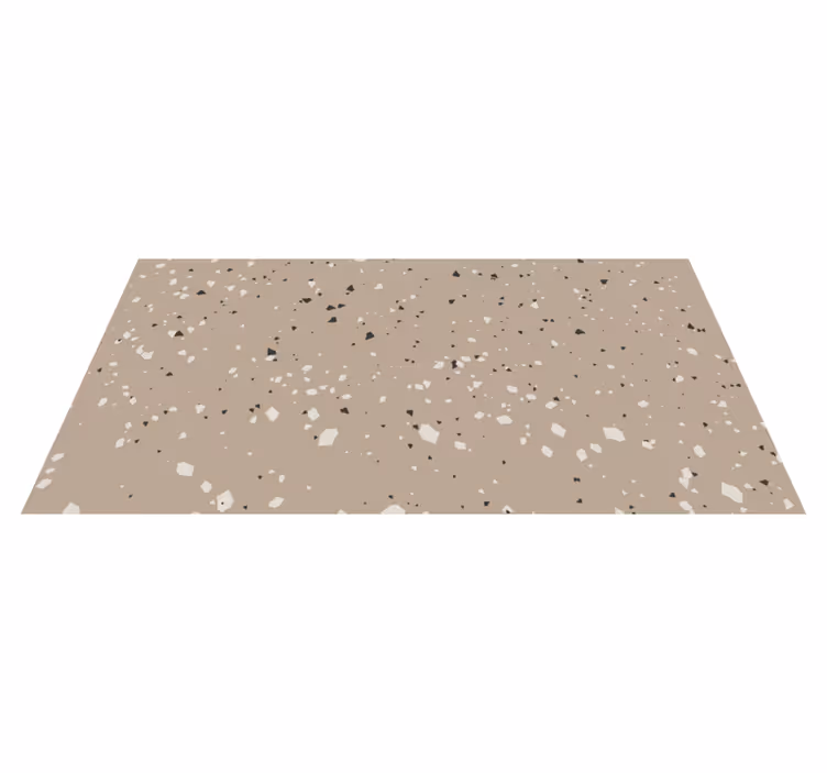 Neutralt terrazzo-mønster marmor vinyl tæppe - TenStickers