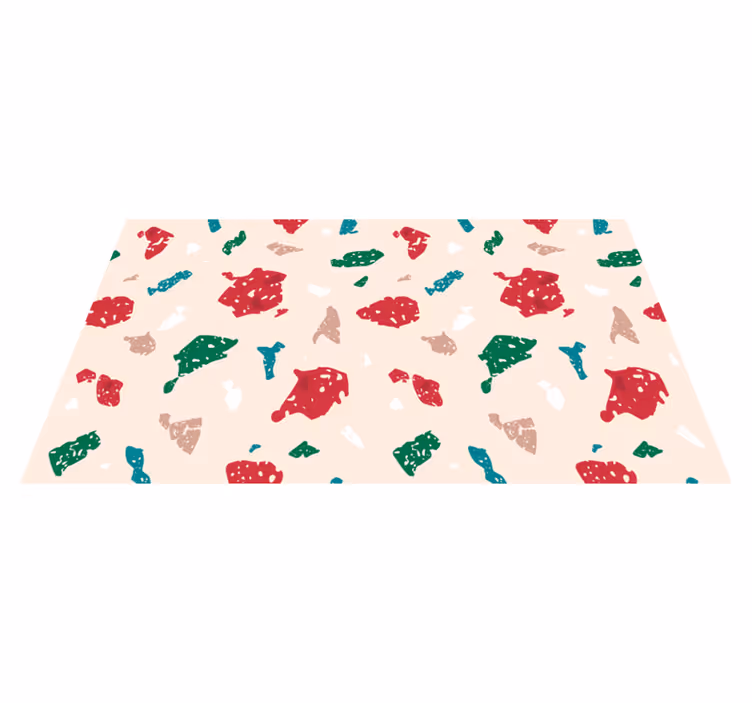 Børn terrazzo vinyl tæppe - TenStickers