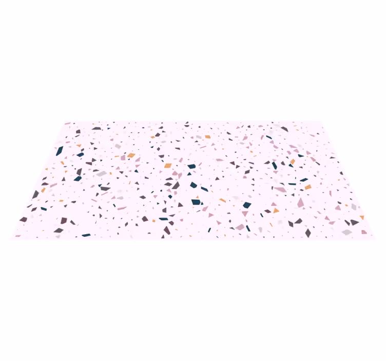 Klassisk lyserødt terrazzo tekstur tæppe - TenStickers