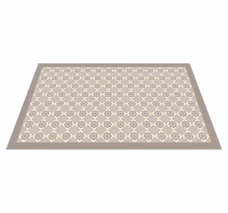 Cement beige fliser tæppe - TenStickers