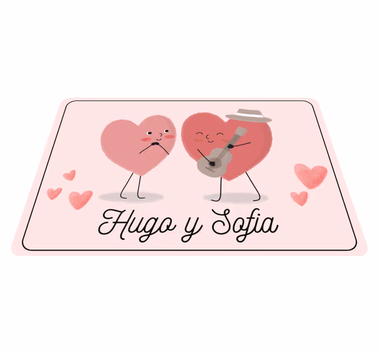 Par hjerter personlig mat - TenStickers