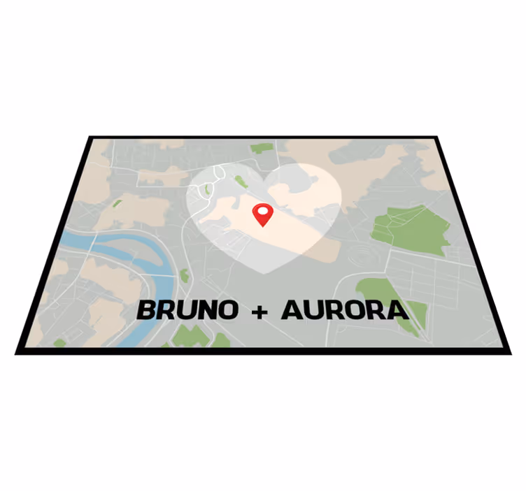 Google maps ubication personlig mat - TenStickers