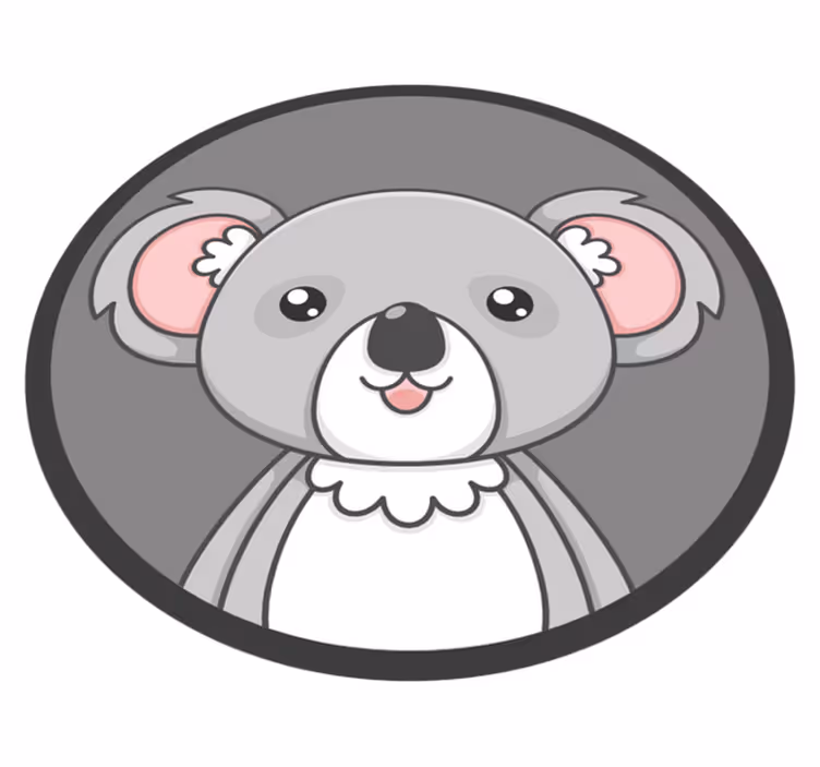 Nordisk grå khoala baby legemåtte - TenStickers