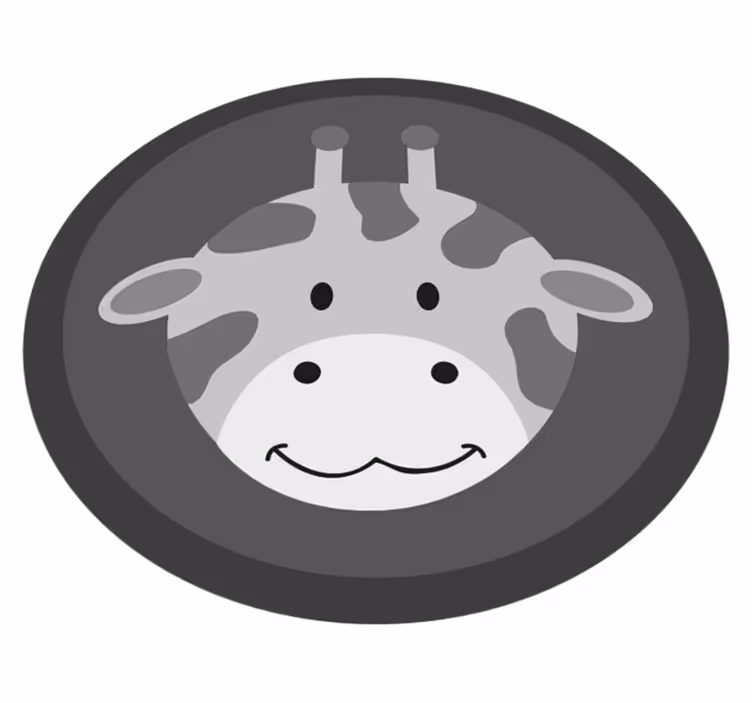 Nordisk grå giraf baby legemåtte - TenStickers