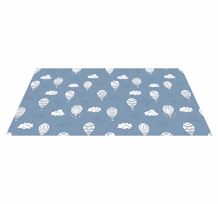 Blå luftballoner baby legemåtte - TenStickers