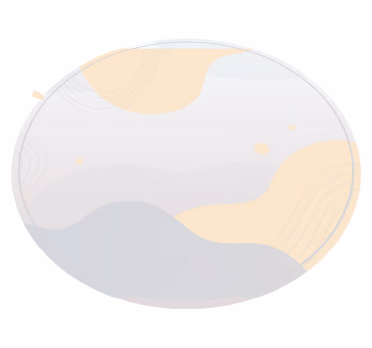 Blide bølgemotiver minimalistiske vinyl tæppe - TenStickers