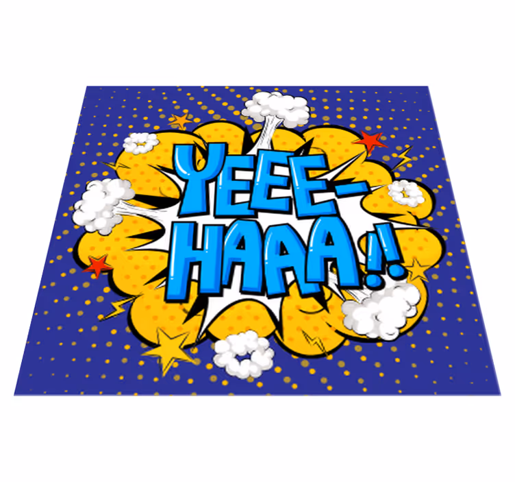 Komisk sjov tale soveværelse tæppe - TenStickers