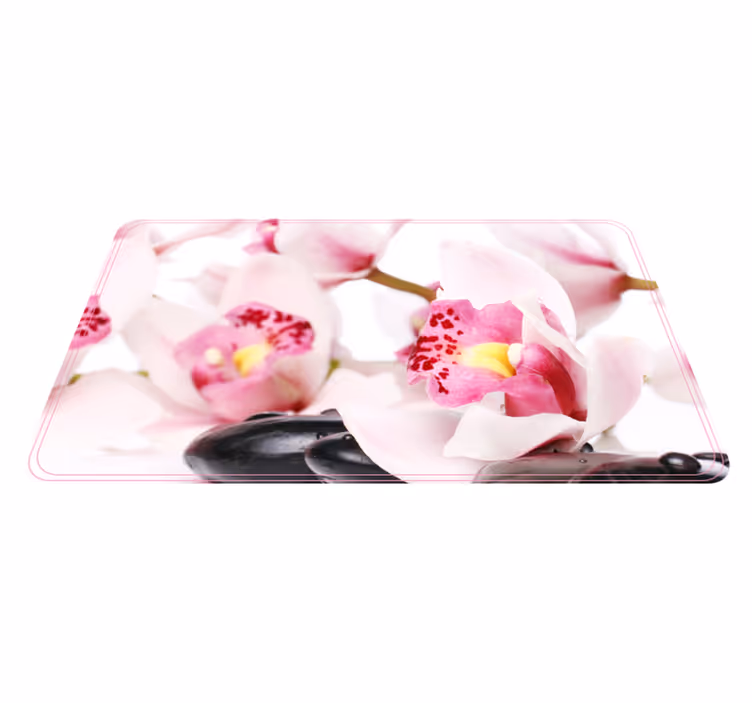 Elegant orkidedesign Blomster og planter vinyltæppe - TenStickers