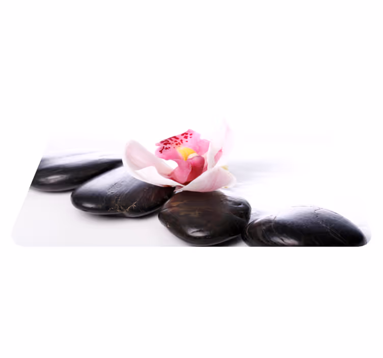 Elegant blomsterrolighed natur vinyl tæppe - TenStickers