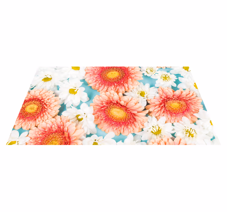 Levende blomstring Blomster og planter vinyltæppe - TenStickers