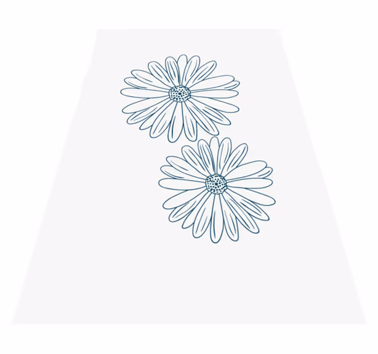 Delikat floral touch Blomster og planter vinyltæppe - TenStickers