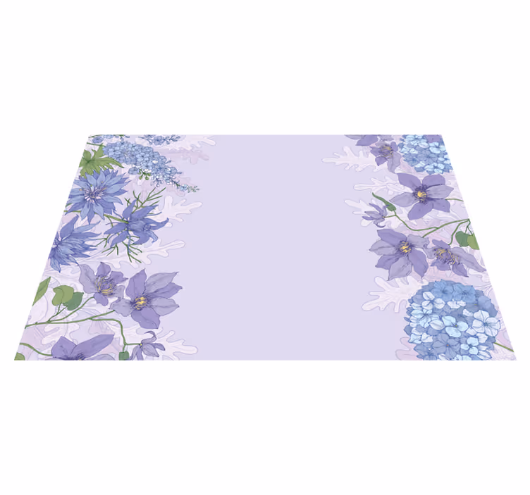 Blomster og planter vinyltæppe lavendelblomster - TenStickers