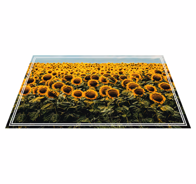 Solsikkeeng Blomster og planter vinyltæppe - TenStickers