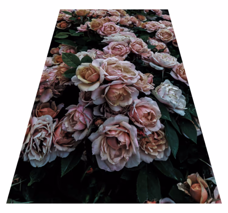 Elegant blomsterdekoration Blomster og planter vinyltæppe - TenStickers