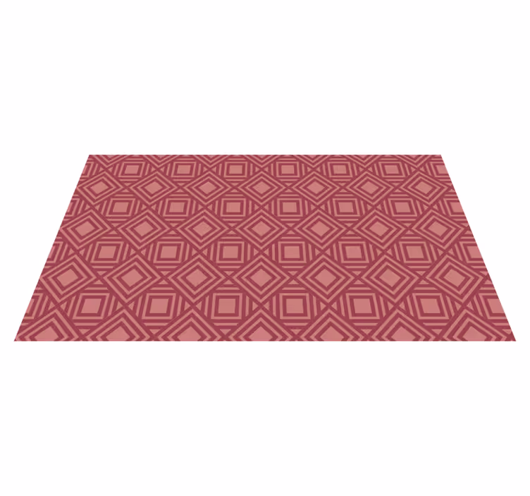 Diamantmønstre geometriske vinyl tæppe - TenStickers