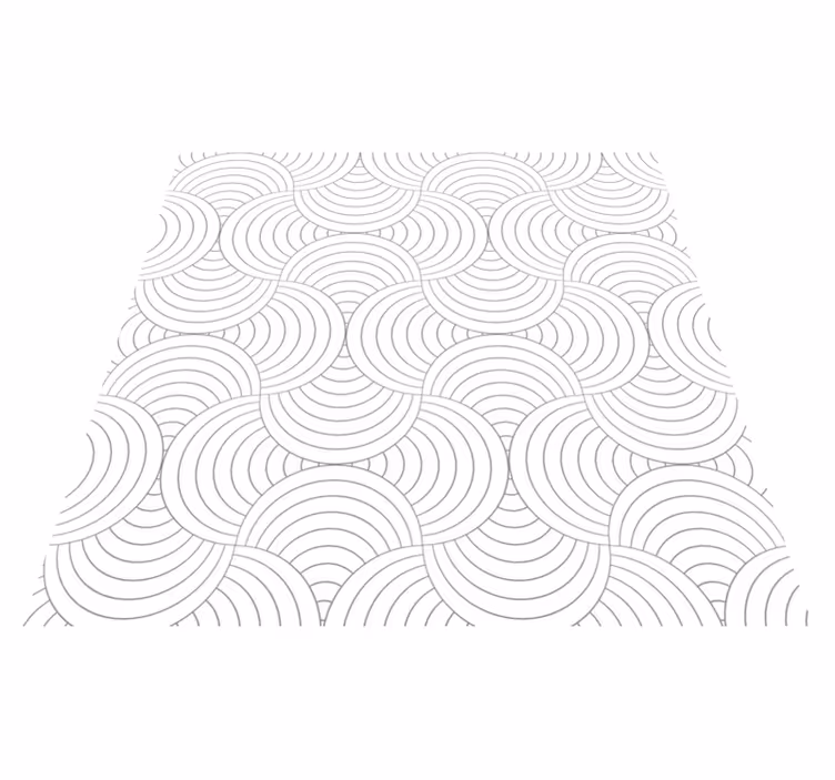 Buet linjemønster minimalistiske vinyl tæppe - TenStickers
