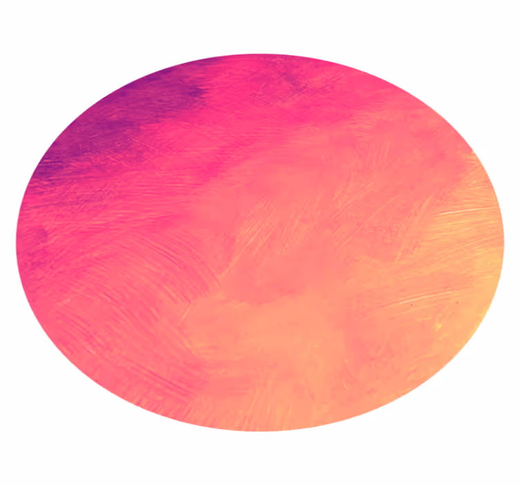 Gradient cirkulær kunst vinyltæppe til soveværelse - TenStickers