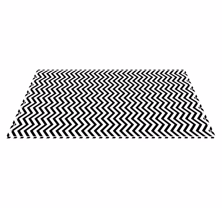 Original zigzag design gulvtæppe - TenStickers