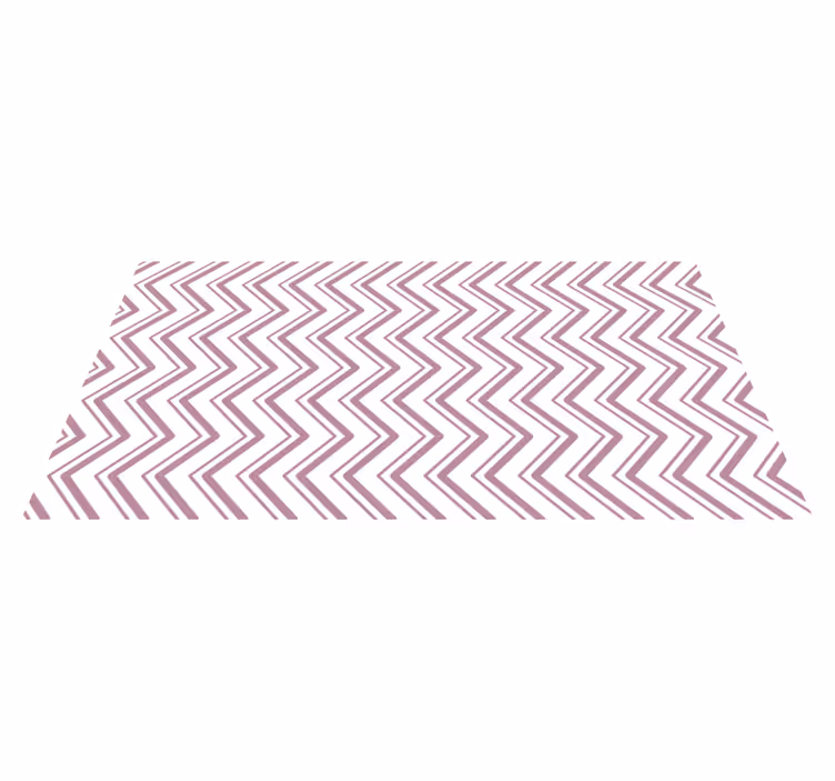 Chevron zigzag koncept geometriske vinyl tæppe - TenStickers