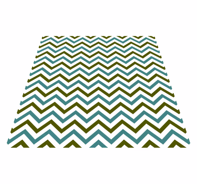 Chevron-glæde geometriske vinyl tæppe - TenStickers