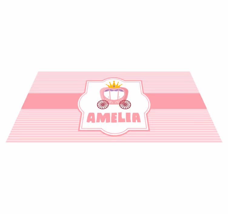 Specialfremstillet prinsessevogn vinyl tæppe - TenStickers