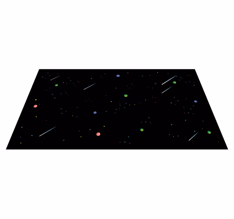 Kosmisk stjernehimmel stjerne vinyl tæppe - TenStickers