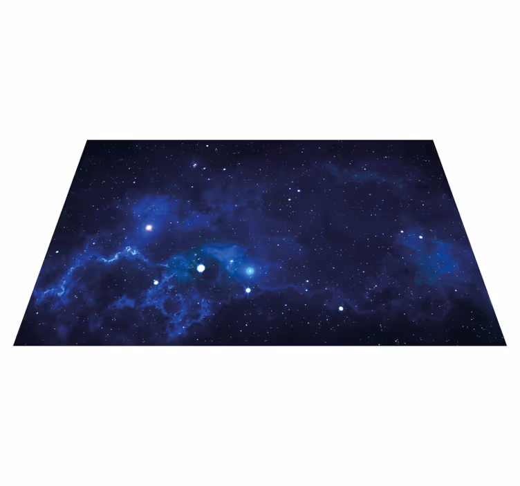 Kosmisk tåge scene stjerne vinyl tæppe - TenStickers