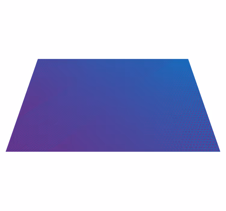 Gradient blåt mønster moderne vinyl tæppe - TenStickers