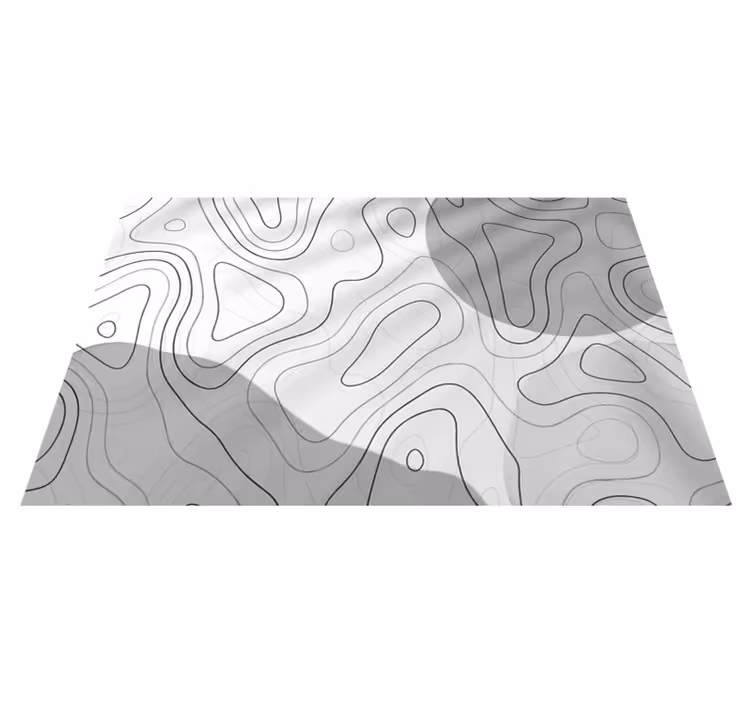 Abstrakte lineære mønstre minimalistiske vinyl tæppe - TenStickers