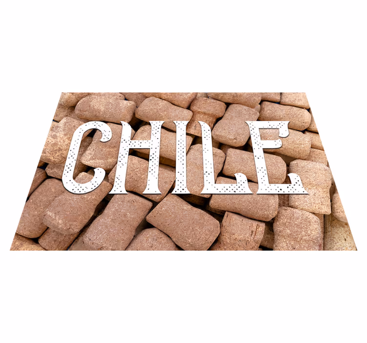 Chile vinpropper tilpasset tæppe - TenStickers