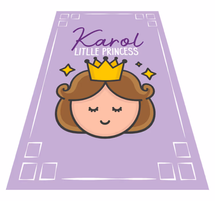 Baby ansigt prinsesse personlig mat - TenStickers