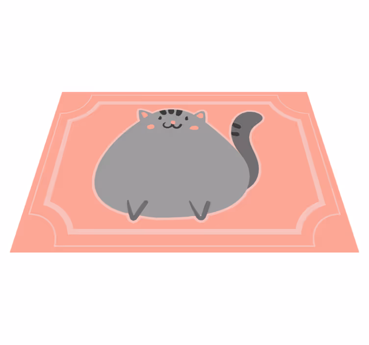 Yndig kattekunst vinyl tæppe - TenStickers