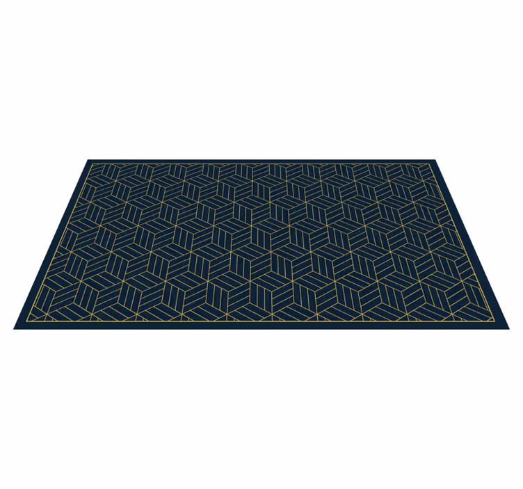 Elegant geometrisk motiv moderne vinyl tæppe - TenStickers