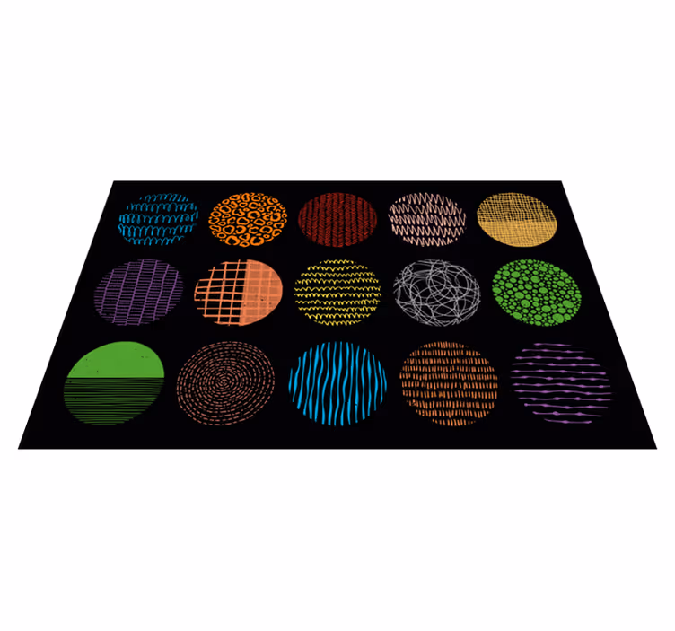 Levende mønsterkollektion moderne vinyl tæppe - TenStickers