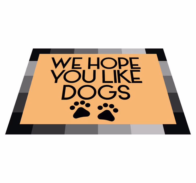 Hundeelskere kun moderne tæppe - TenStickers