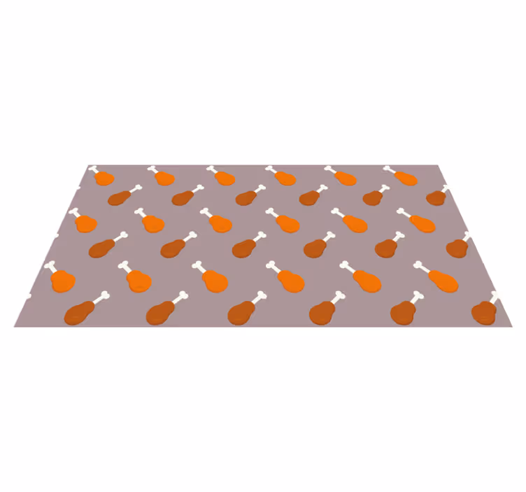 Kyllingelår mønster vinyl tæppe - TenStickers