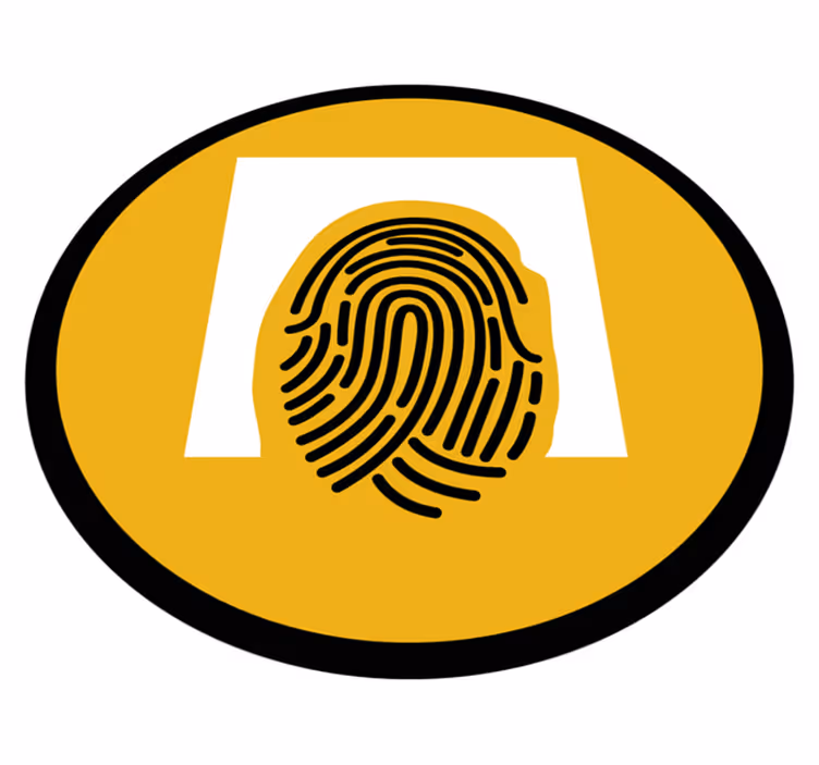 Fingeraftryksmønster mosaik vinyl tæppe - TenStickers