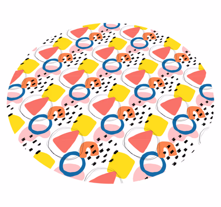 Levende formarrangementer minimalistiske vinyl tæppe - TenStickers